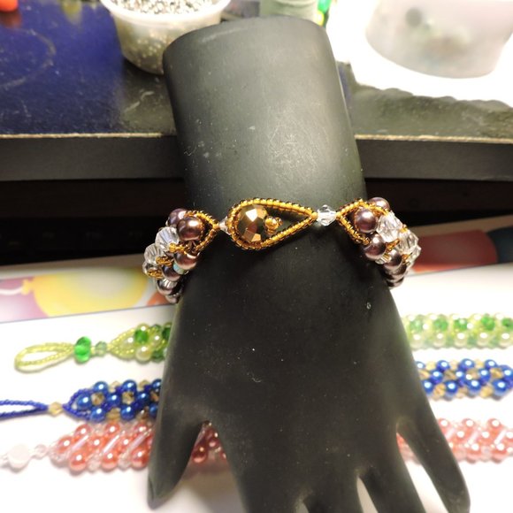 Sparkling Bracelets with bead clasp .. SB4 - Picture 16 of 16